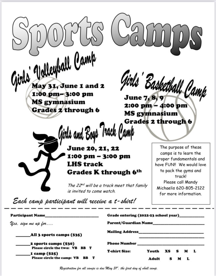 2nd-6th grade summer camps