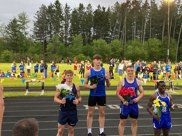Patrick Milan on winners podium at sectionals