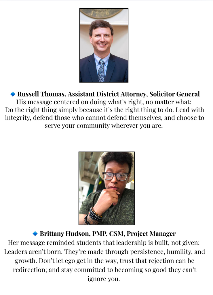 Service Leadership Guest Speaker Series -Russell Thomas and Brittany Hudson