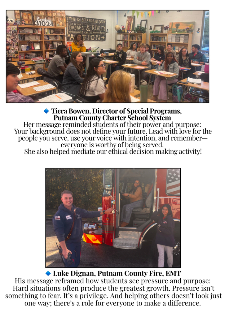 Service Leadership Guest Speaker Series -Tiera Bowen and Luke Dignam