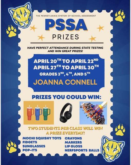 PSSA Prizes flyer.