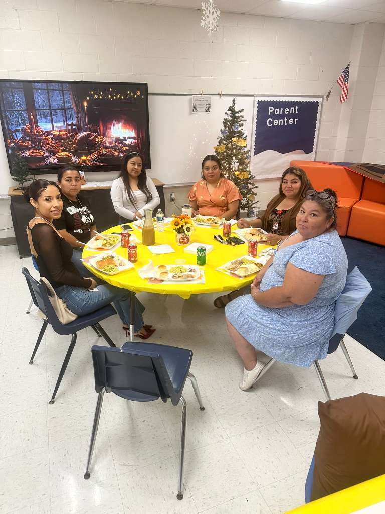 women sitting at table