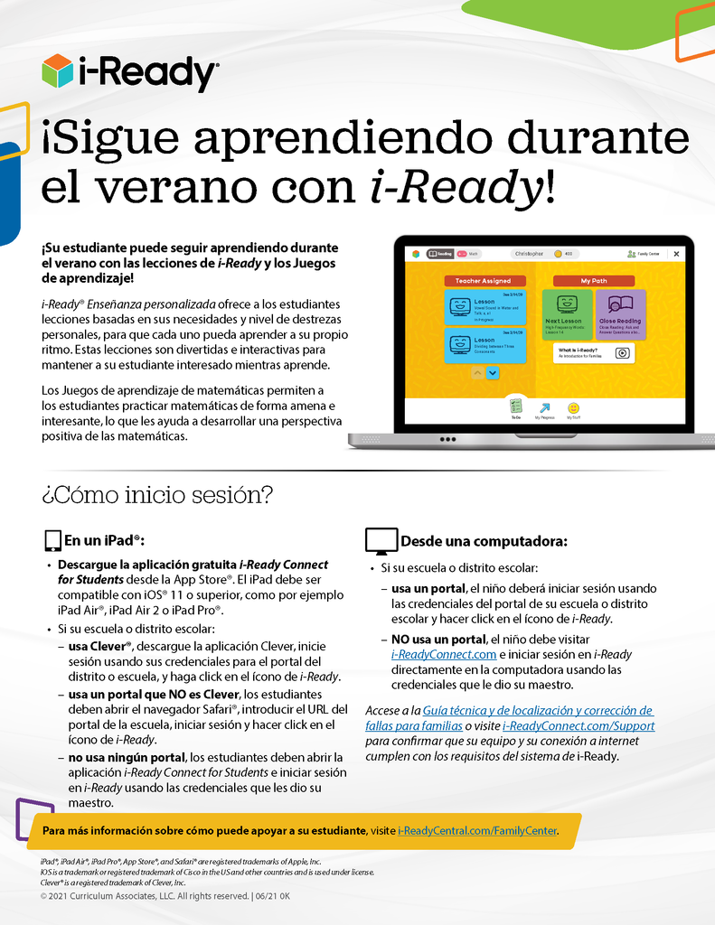 i-ready summer learning 