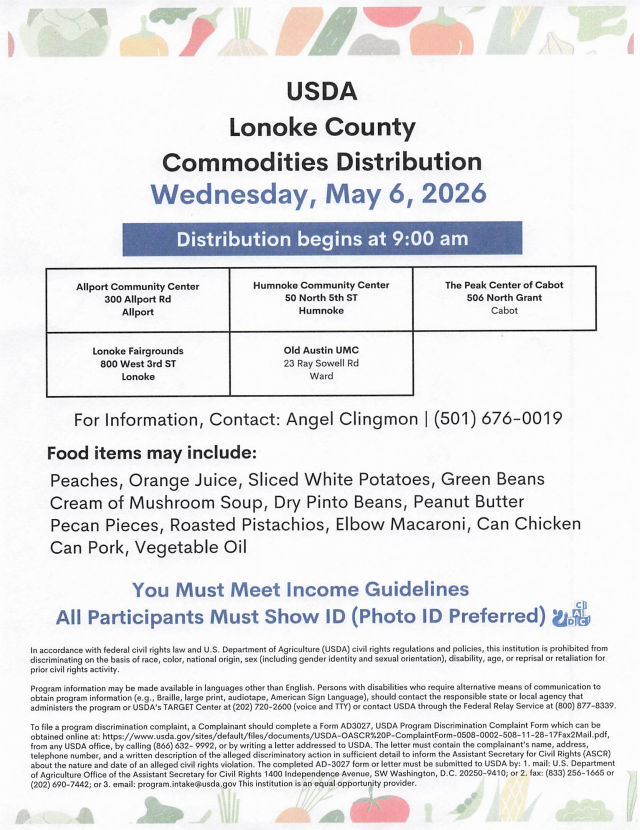 commodities flyer for event dated may 6th 2026