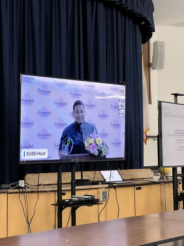 EUSD Classified Employee of the Year, Mr. Nava