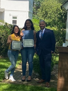 Receiving Award for Excellence in History