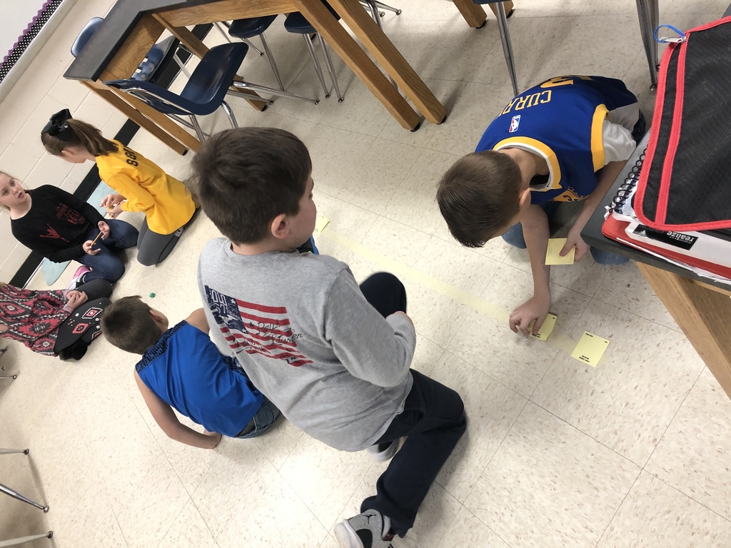 3rd grade plotting fractions on a number line.
