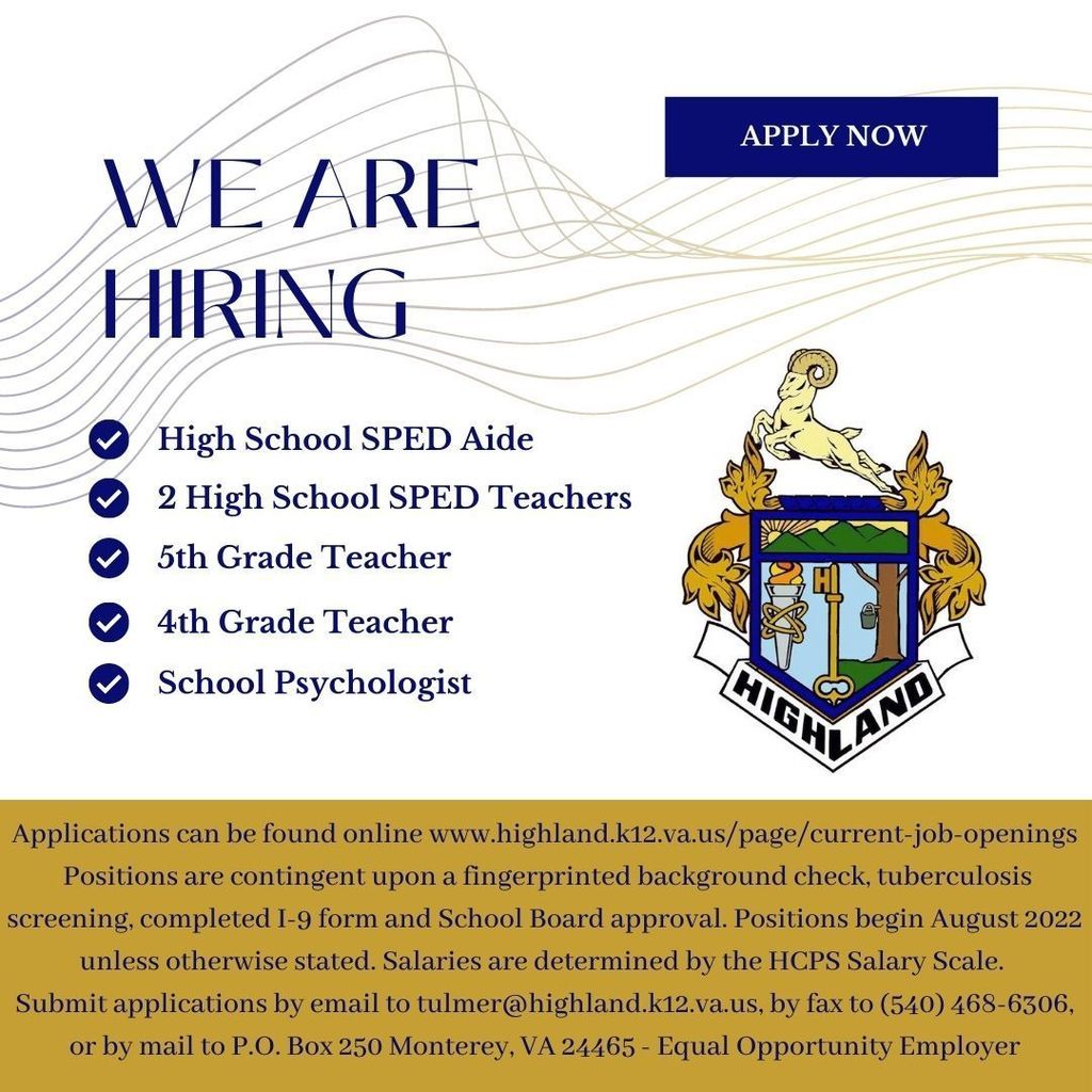 Current Job Openings