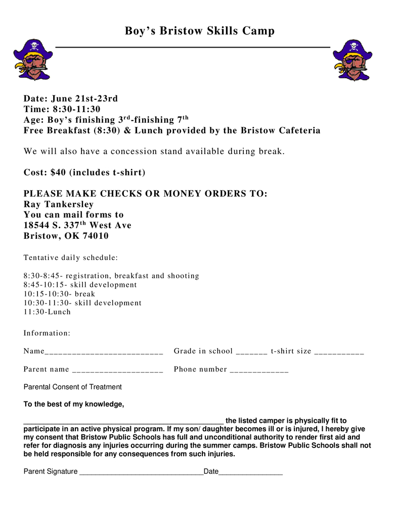 Boys Basketball Camp Information