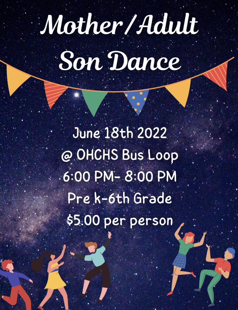 Mother/Adult Son Dance Flyer