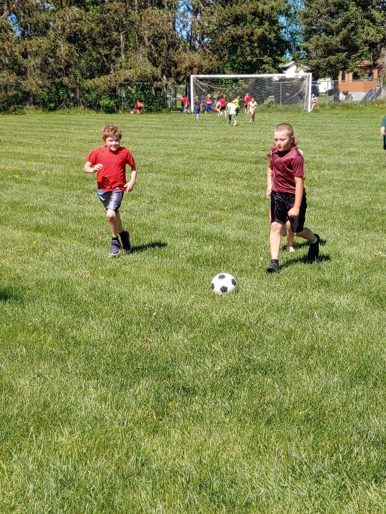 Elementary Students at Track & Field Day