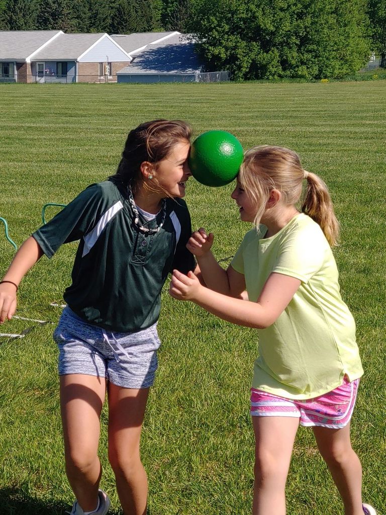 Elementary Students at Track & Field Day