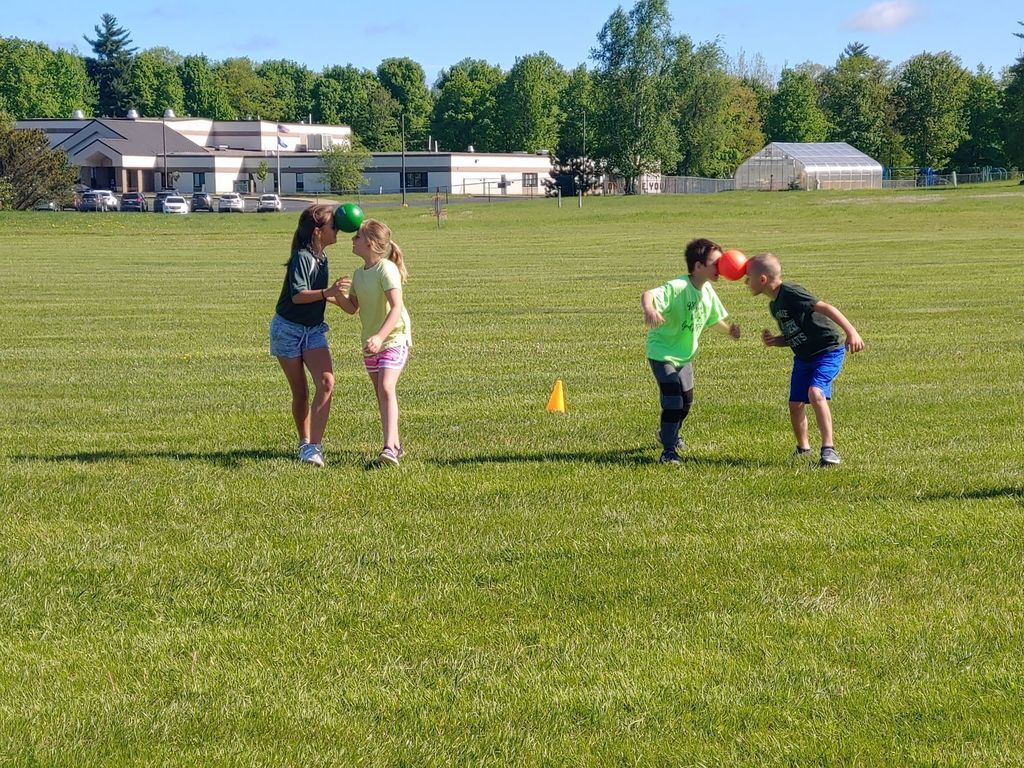 Elementary Students at Track & Field Day