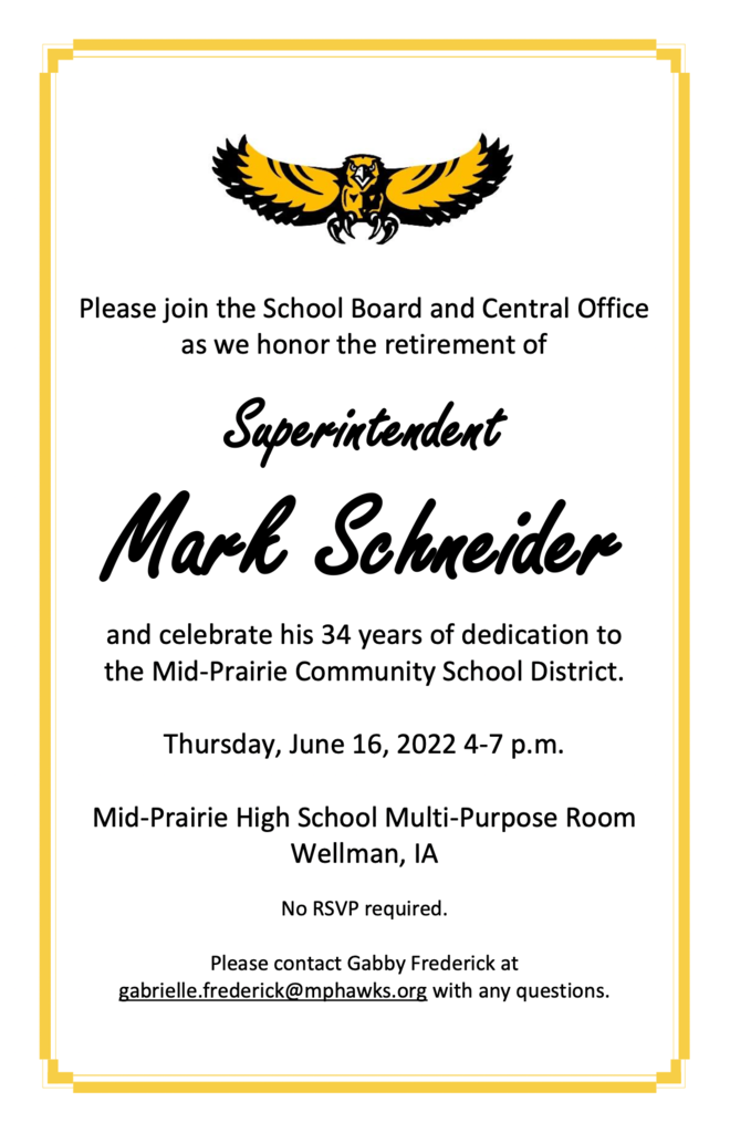 Retirement reception invitation