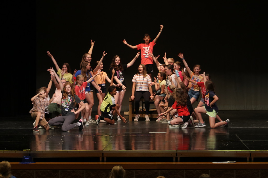 Stagecrafters campers perform.  