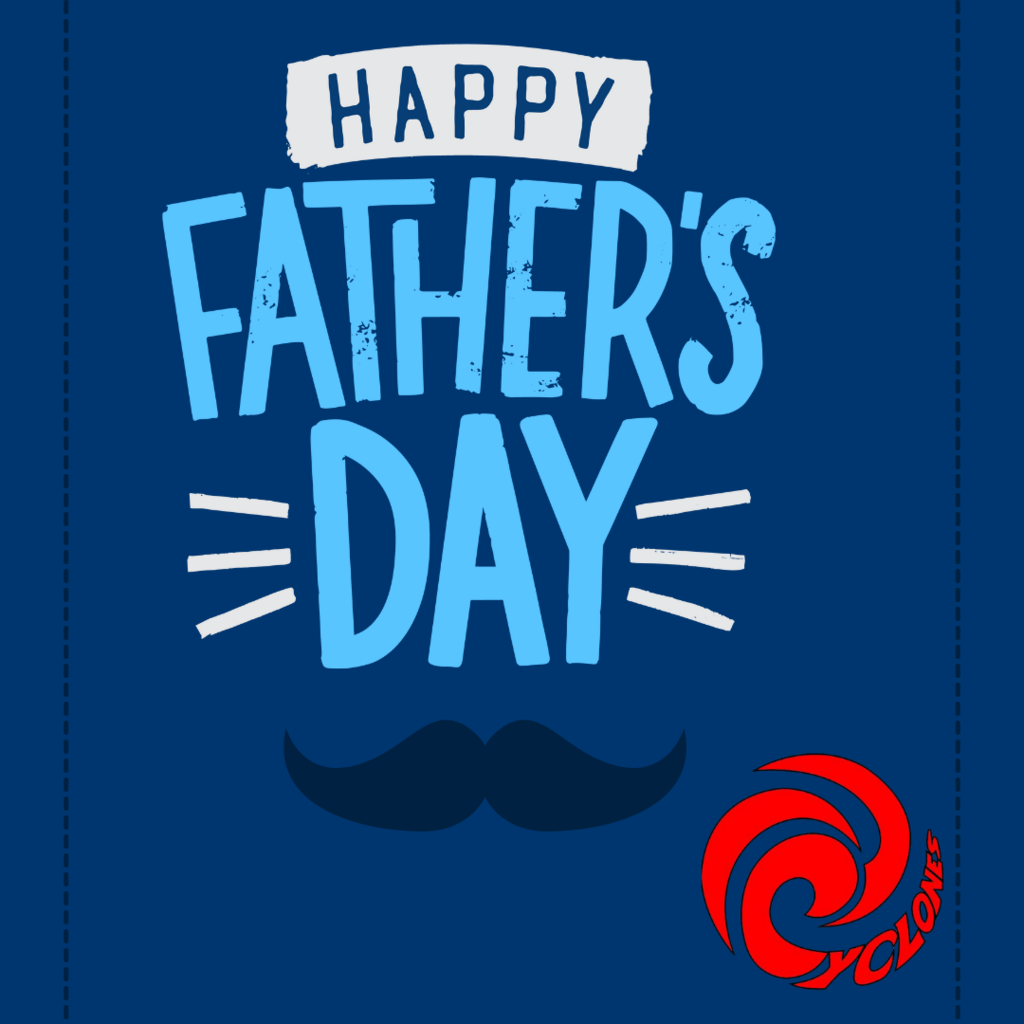 blue background with words and Cyclone logo