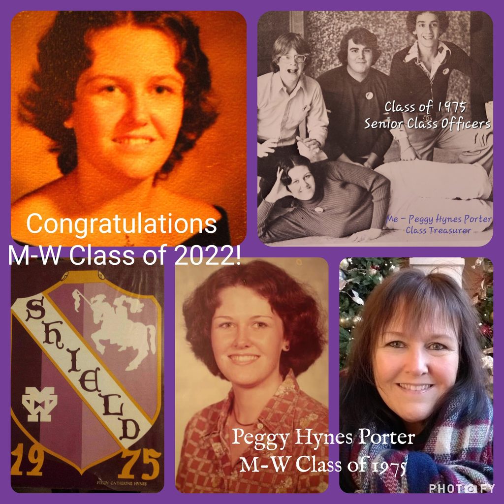 Alumni Peggy Hynes congratulates Class of 2022