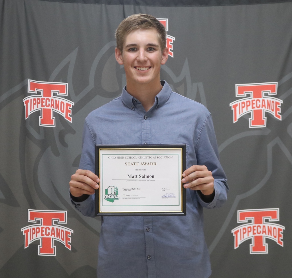 Matt Salmon OHSAA State Award Winner.