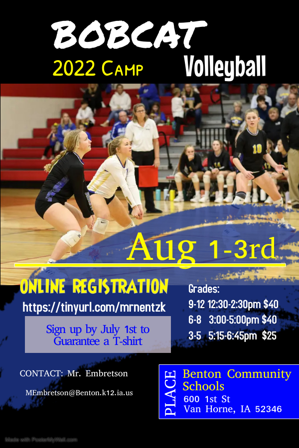 Benton Community 2022 Volleyball Camp