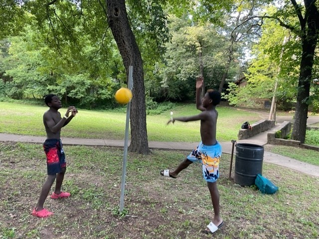 tether ball action