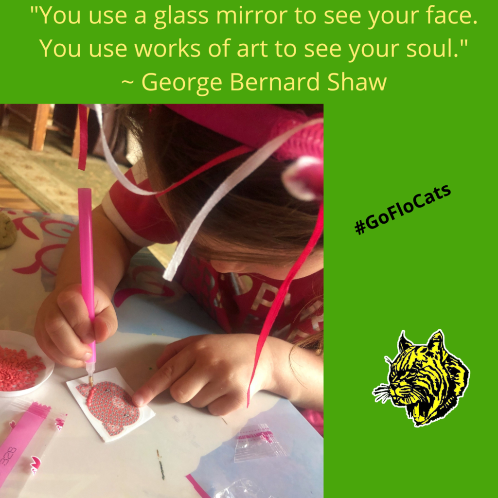 "You se a glass mirror to see your face. You use works of art to see your soul." ~George Bernard Shaw  #GoFloCats
