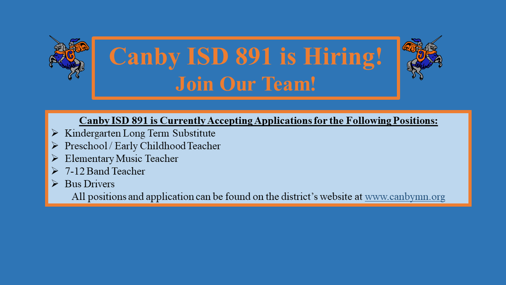 Canby School is Hiring