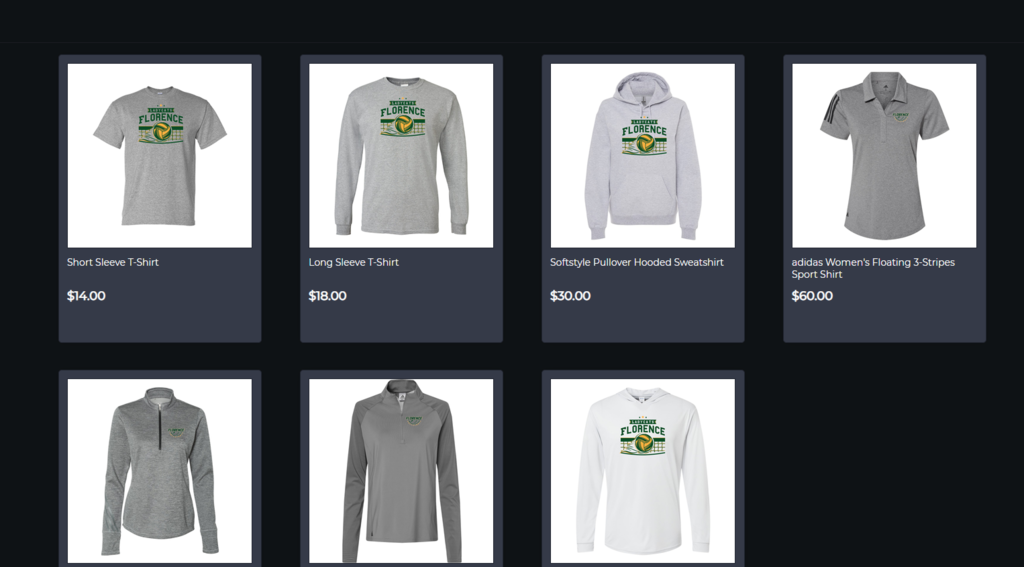 Volleyball shirts and sweatshirts