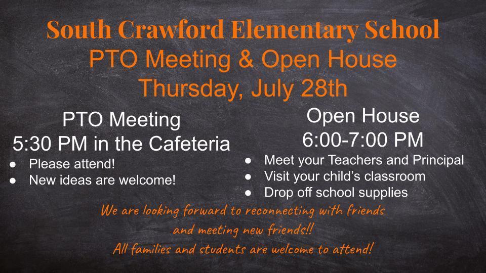PTO & Open House