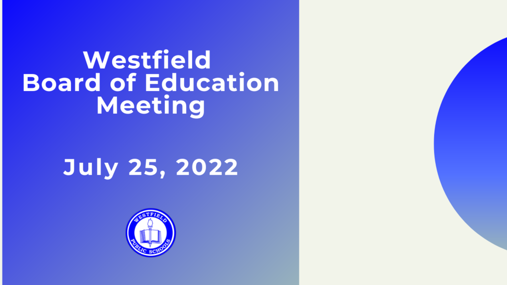Graphic noting Board of Ed Meeting