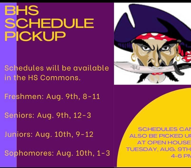 BHS Schedule Pickup