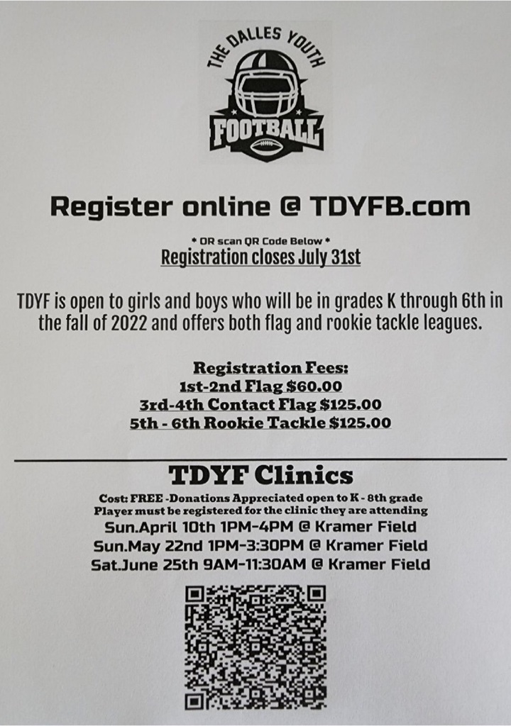 youth football flyer