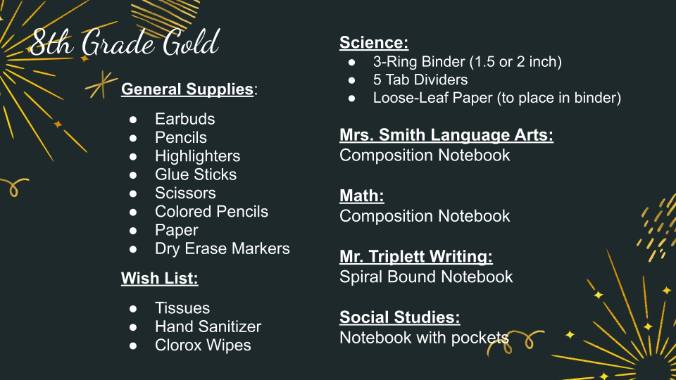 Supply List