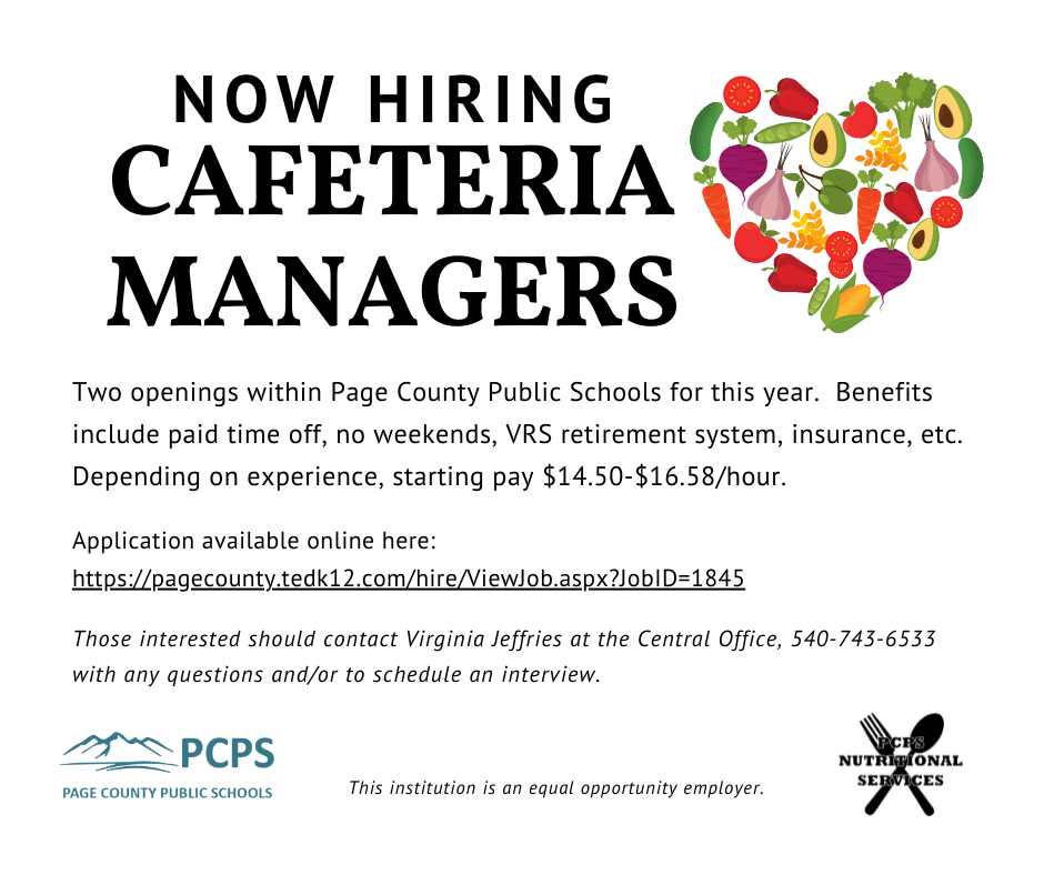 Nutritional Services Now Hiring