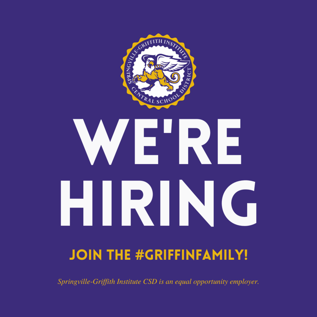We're Hiring! Join the #GriffinFamily.