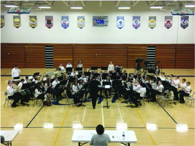 7th and 8th grade band performs at Durant