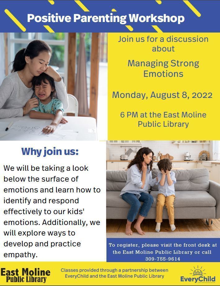 EM Library Parenting Workshop flyer