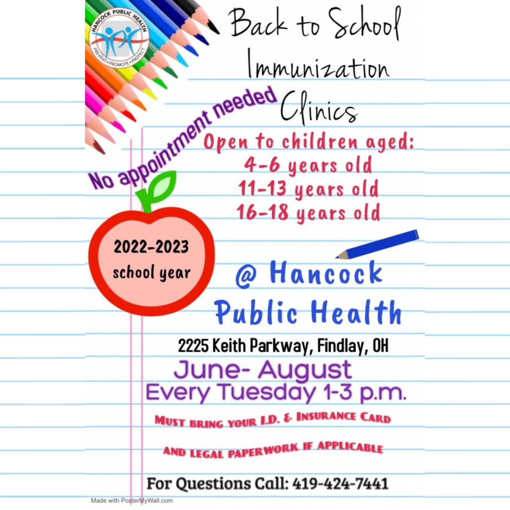 Back to School Immunization Clinic