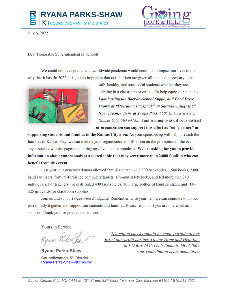 Back to School Event