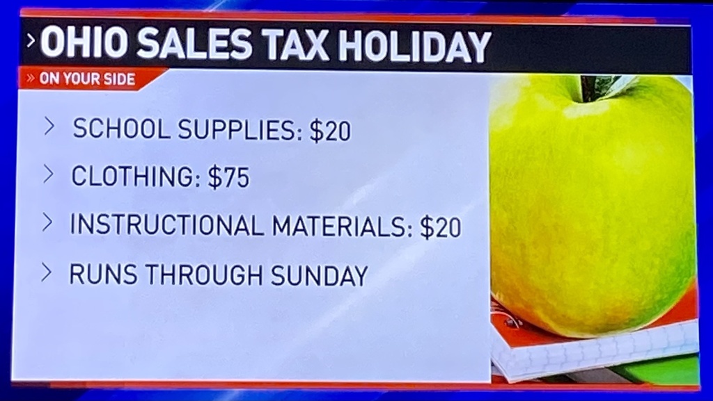 Sales Tax Holiday