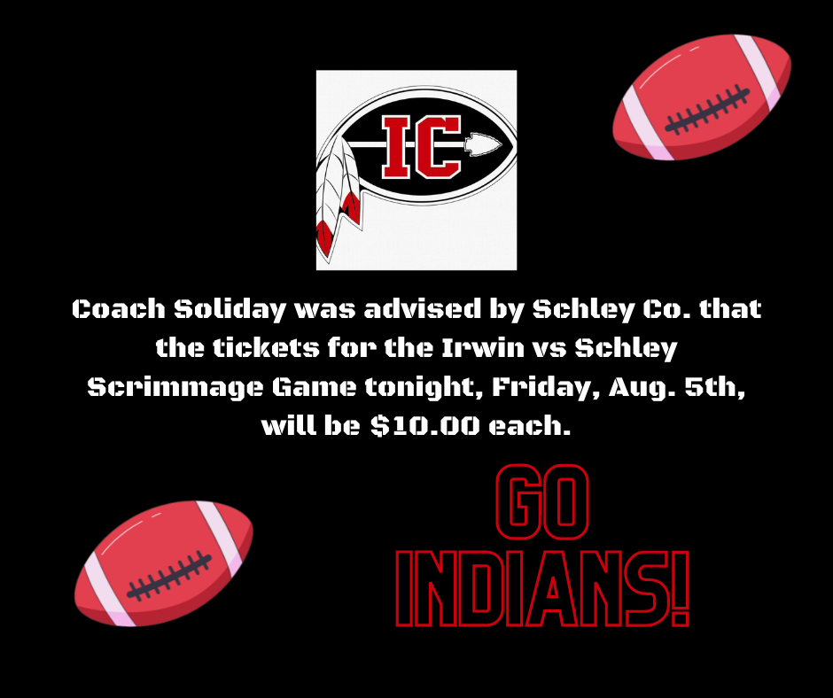 Irwin vs Schley Ticket Information