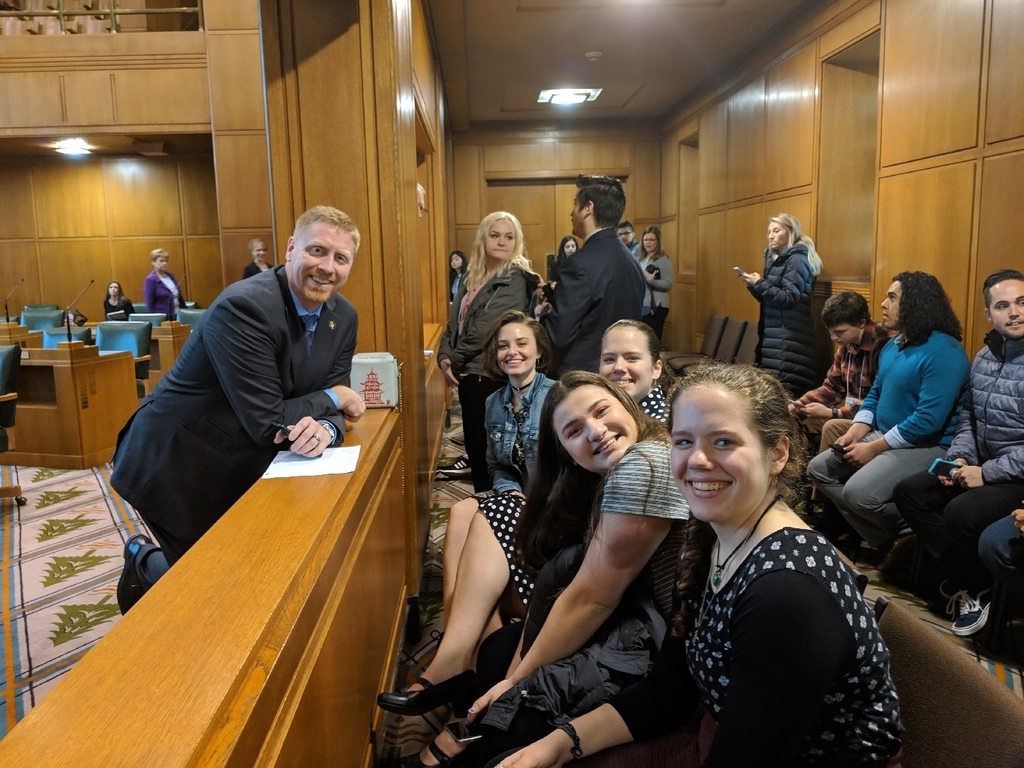 On the floor with Rep. Bonham