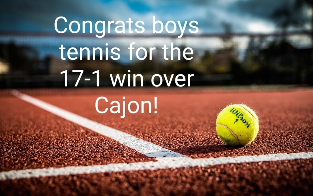 Great job tennis!