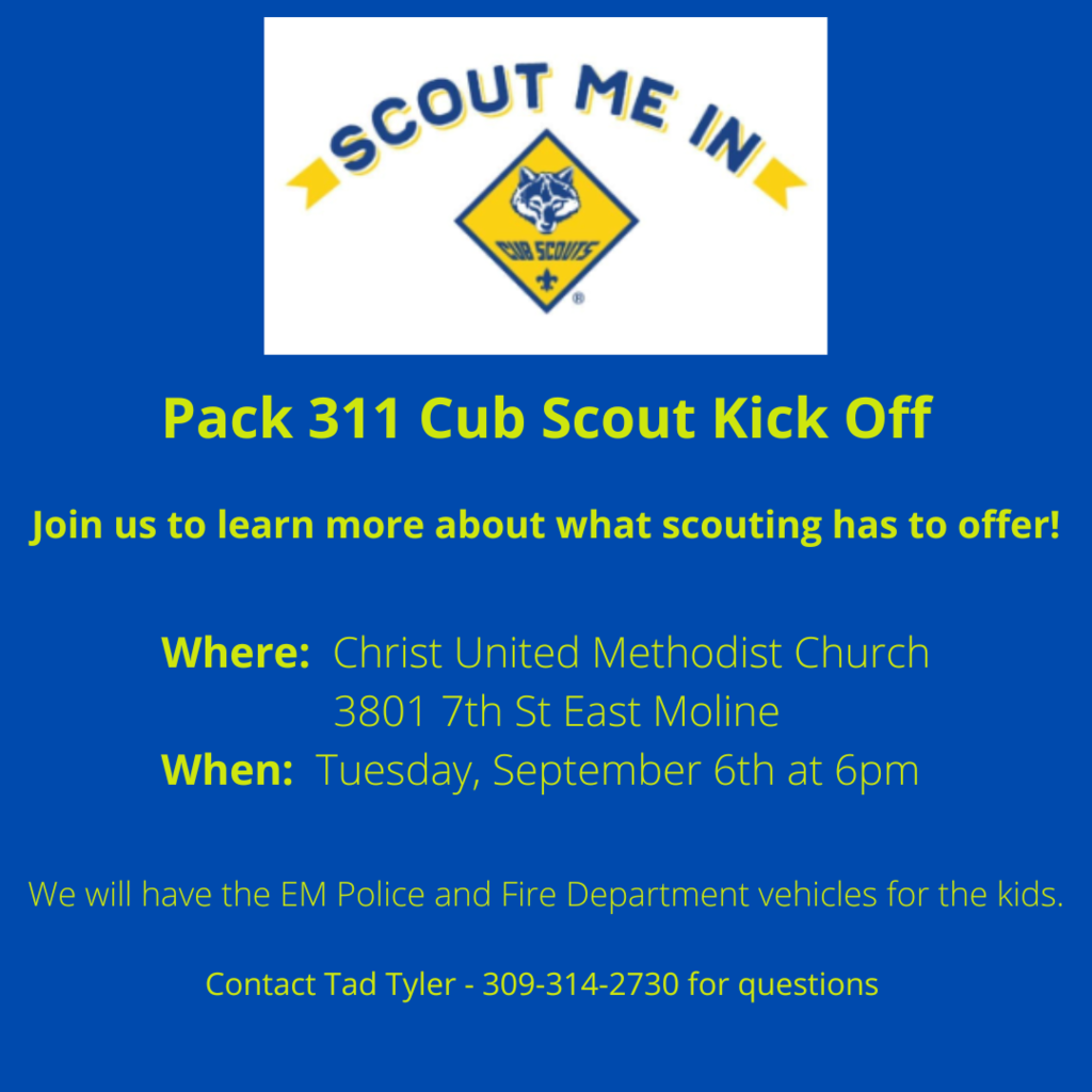 Cub Scouts Kick Off graphic