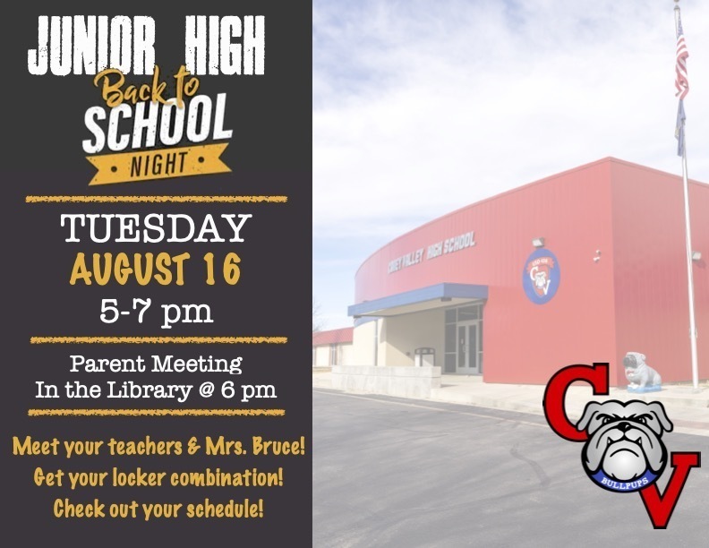 Jr High Back to School Night