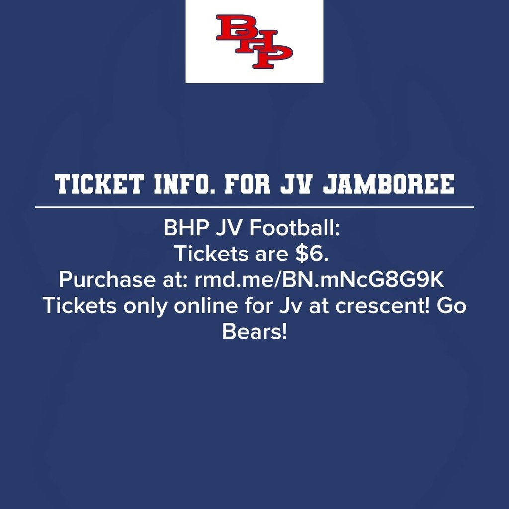 JV Jamboree Ticket Information