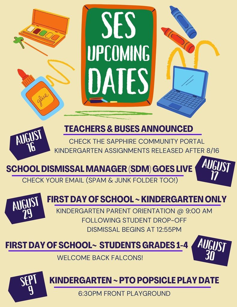 SES Upcoming Dates