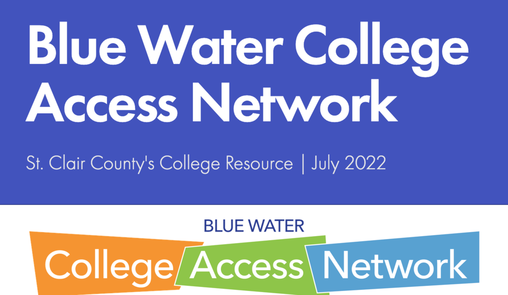 Blue Water College Access Network banner
