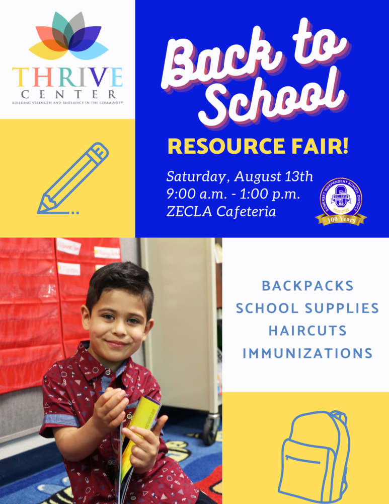 Back to School Resource Fair flier