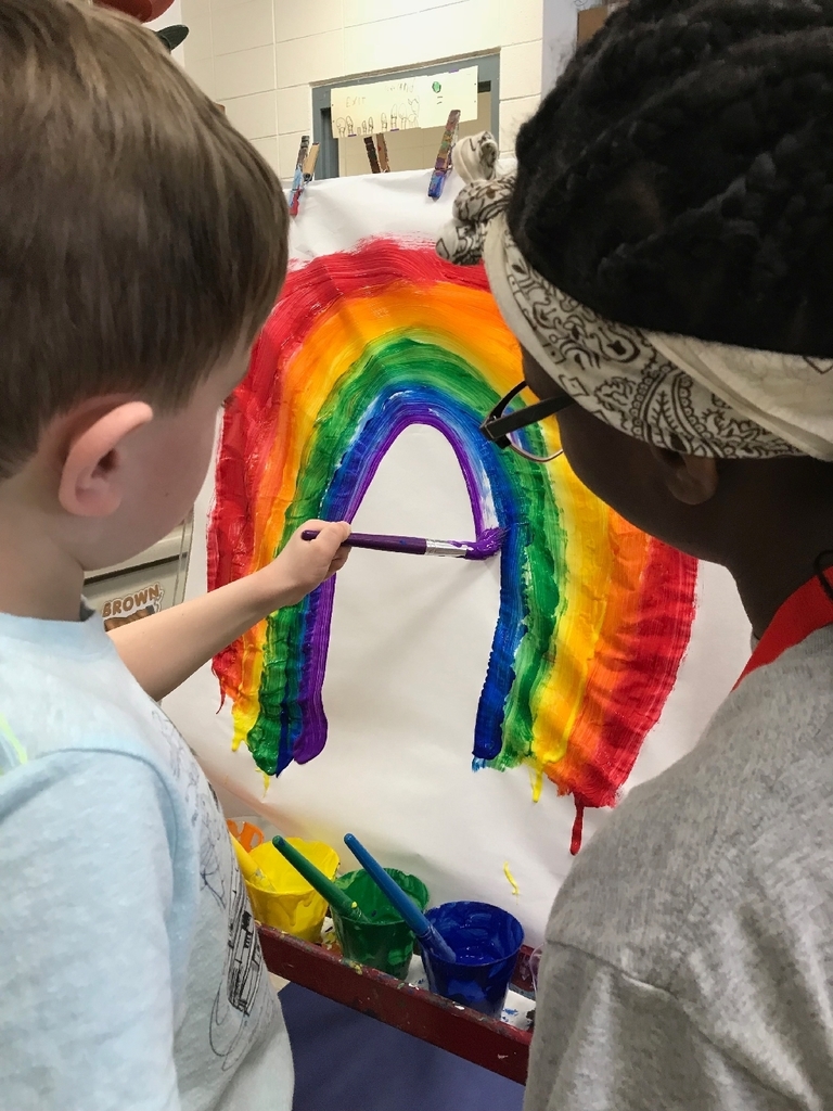 painting a rainbow