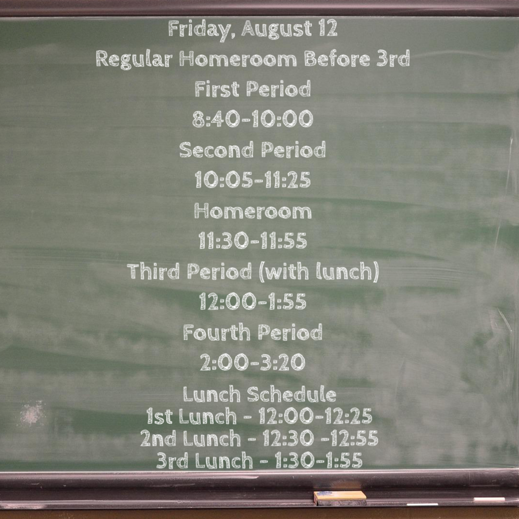 Bell schedule 